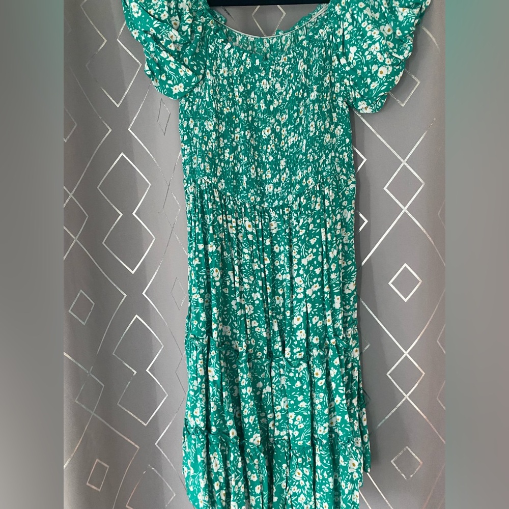 Green floral dress - Picture 2 of 3
